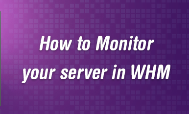 monitor services your server from WHM